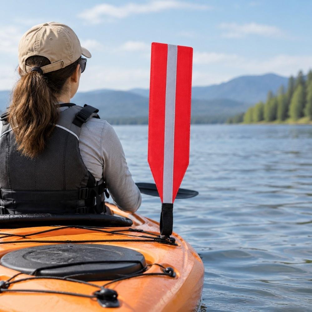 4 Colors Travel Flag 5.15*22.6inch Safety Accessories Kit for Kayak SUP Towing Canoe