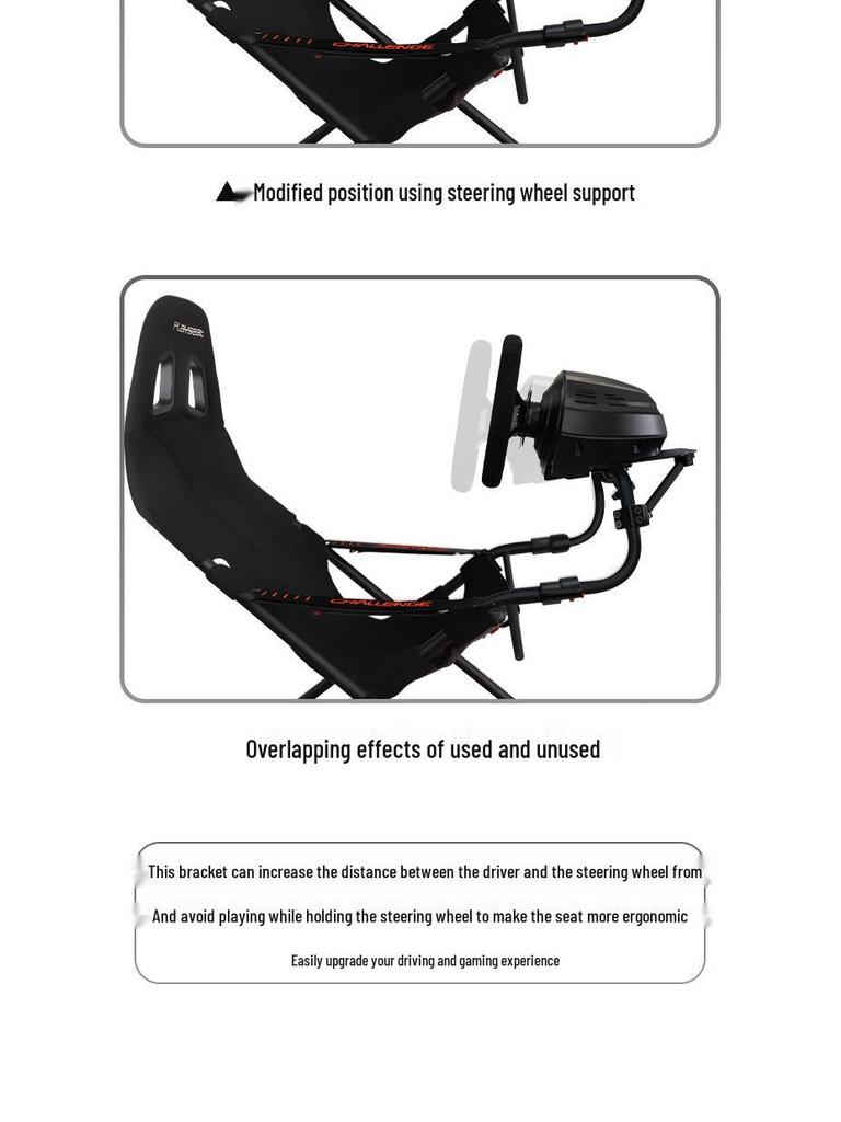 8ODDOR Playseat Challenger Seat Reinforcement Sleeve for Steering Wheel Support (All Versions)