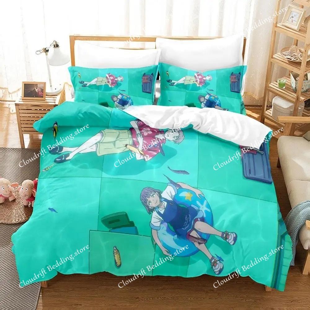 3d Printing Anime Deji Meets Girl Bedding Set Cartoon Anime Adult Kid Bedroom Duvet Cover Sets 3D Kawaii Girls
