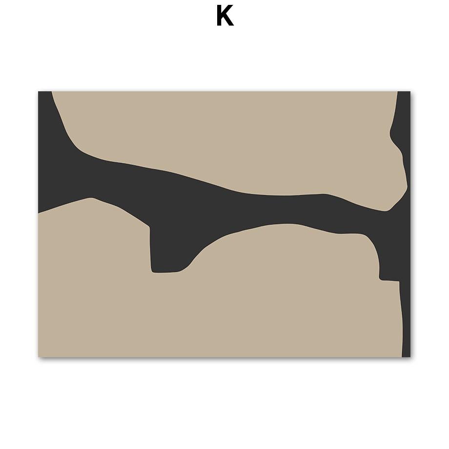 Abstract Geometry Curve Striped Girl Posters And Prints Wall Art Canvas Painting For Living Room Scandinavian Decorative Picture