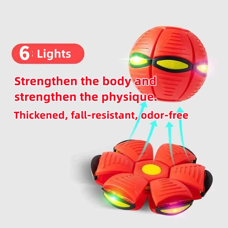 Frisbee Ball Elastic Decompression Foot Deformation Luminous Toy Parentchild