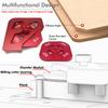 Arc / T Corner Radius Quick Jig Router Trimming Corner Gauge Aluminum Alloy Angle Locator Template DIY Woodworking Tools Kit