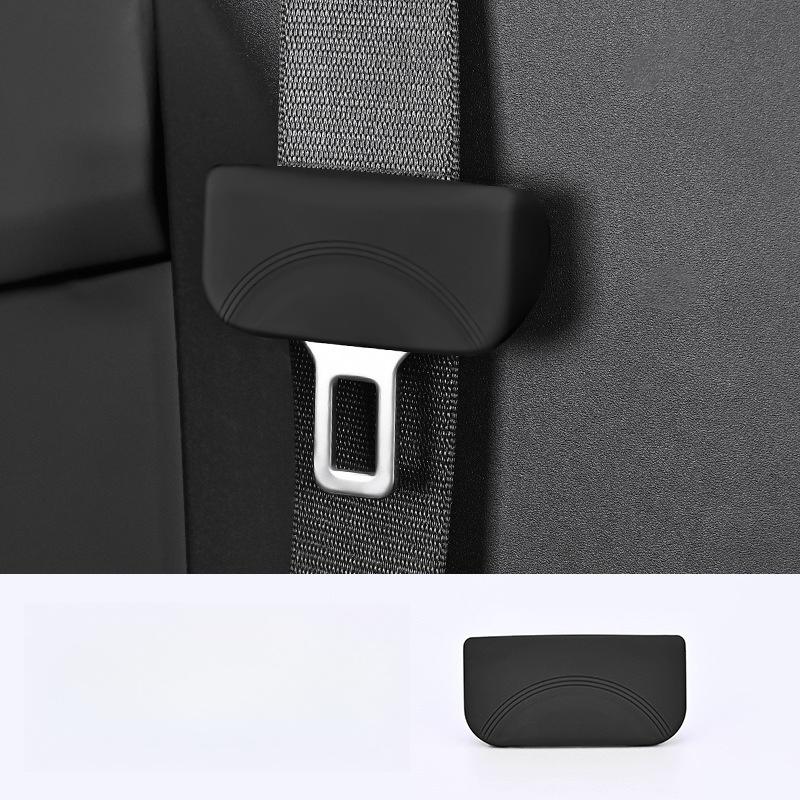 Car Safety Seat Belt Anti-Scratch Cover Silicone Button protective case Universal Car Seat Belt Socket Protective Cover
