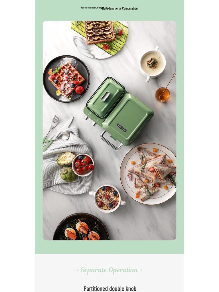 UK Mofei Multifunktionaler Frühstücksmaker: Sandwich-, Waffel-, Toaster- und Grillmaschine