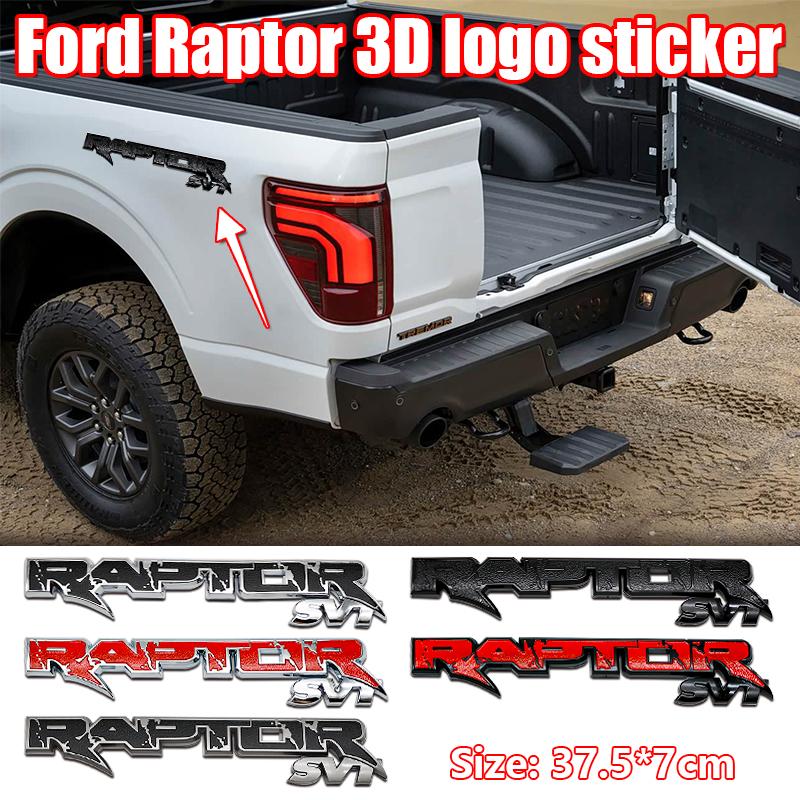 FMCL1 RAPTOR Emblem Sticker ABS 3D Car Sticker Plastic Logo Badge For Ford Fusion Focus Mk2 Fiesta Mk3 Mondeo Mk4 Ranger Kuga Mk7 Max