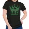 Irish Princess St Patricks Day Drinking Beer Womens Graphic Crewneck T Shirt Tee