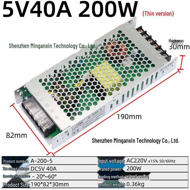 220V to Multi-Voltage Switching Power Supply for LED Strips and Monitors (5V, 12V, 24V, 36V, 48V; 5A-30A)