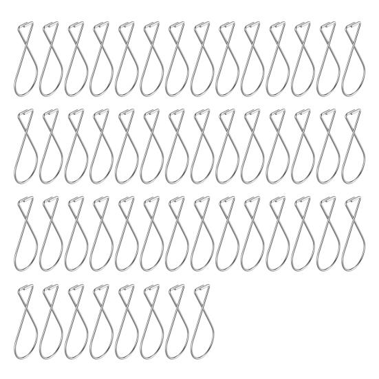 

50 шт. Зажимы для потолочных крючков. Крючки для подвесного потолка. Простая установка. Сетка. Потолочные подвесные крючки. Зажимы. серебряный