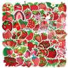 50 Pieces of Strawberry-themed Hand-bound Stickers for Waterproof Graffiti Luggage, Skateboard, and Water Bottle