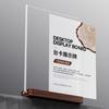 Acrylic Bulletin Board A4/A5/A6 Price Label Display Rack Desk Display Stand  Restaurant