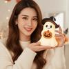 Warm White Pumpkin Desk Lamp Button Cell Battery Operated Led Ghost Figurine Bedside Reading Time