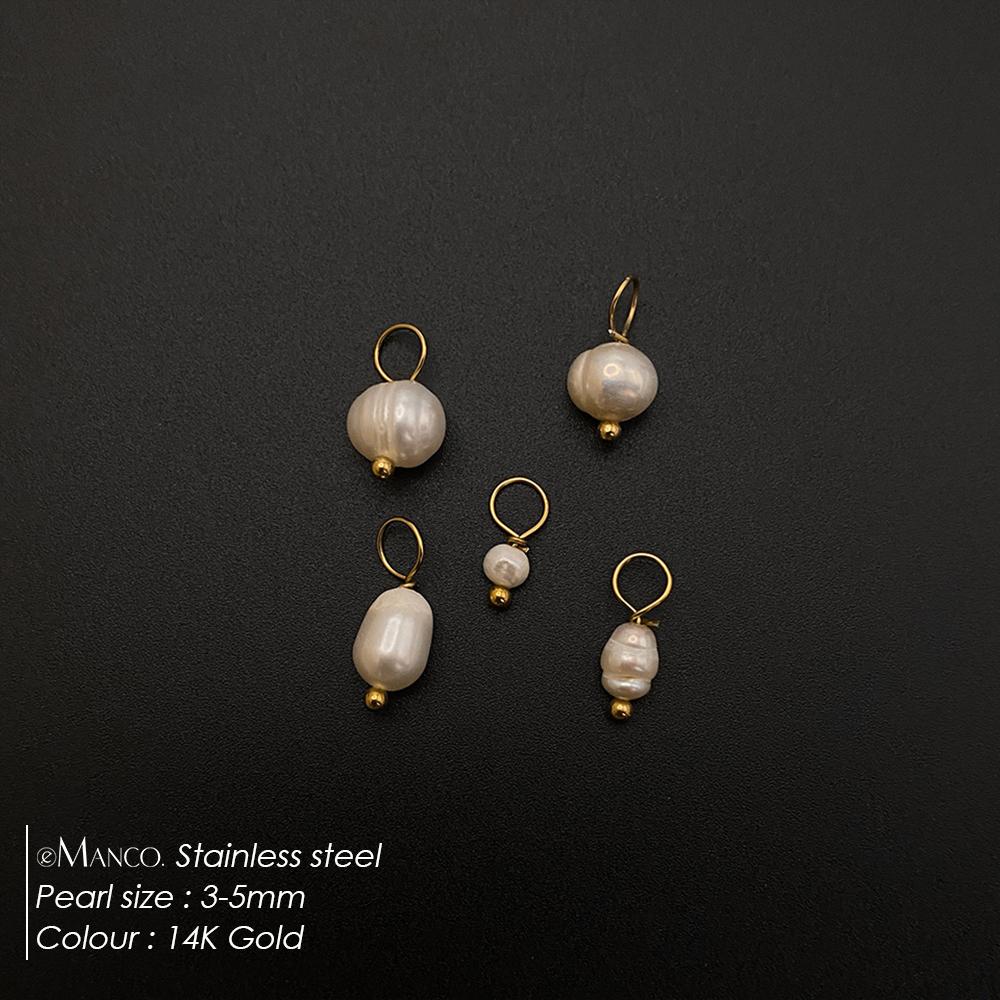 

eManco Stainless Steel Personalized Fashion Jewelry DIY Freshwater Pearl Pendant Women s Accessories Factory Outlet