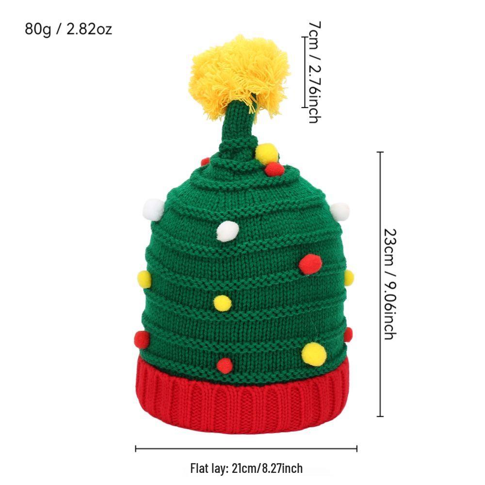 Europäische & Amerikanische Cross-Border Winter Strick Weihnachts- und Halloween Wollglockenmützen