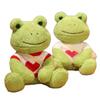 25cm Kawaii Dressing Frosch Plüschtier Stofftier Flauschige Froschfigur Puppe Weiches Kissen Für Kinder Jungen Mädchen Geburtstagsgeschenke