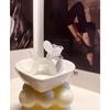 LAEKOU Jelly Balloon Dog Keychain for Women, Cute Bag Charms Key Chain