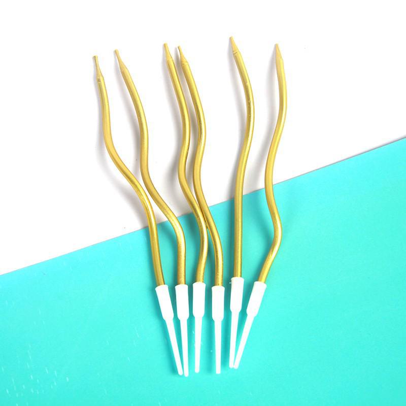 Gold-Stemmed Long Candles for Romantic Wedding Dinner