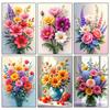 Großes Blumenstrauß Diamantmalerei Set Blumen Diamantmosaik Stickerei Kreuzstich Set Kunst DIY Heimdekoration Geschenk