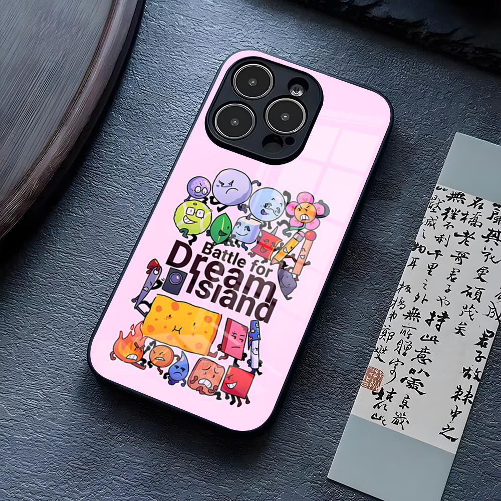 B-Battle For Dream Island Phone Case For IPhone 17 Pro Max 15 Pro 14 12 11 13 Mini X XR XS 16 Plus SE Glass Cover