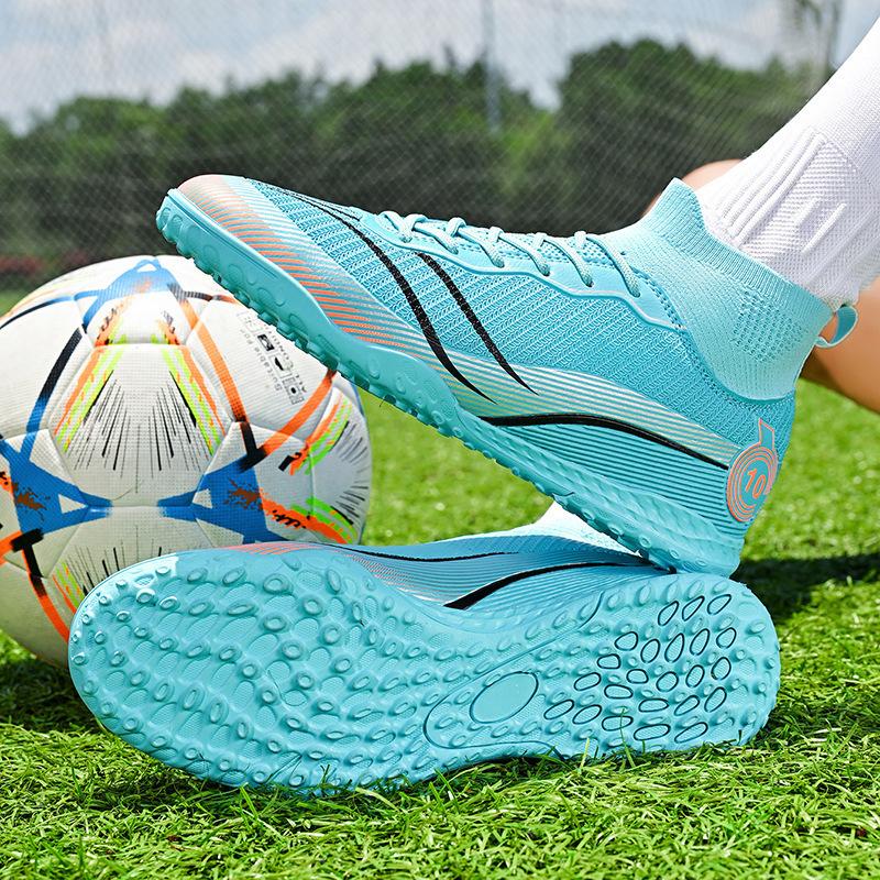 Teen Broken Training Match Broken Sneakers DingTalk High Top Soccer Shoes Male Student Female Spikes