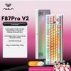 Aula F87 Pro V2 Custom Mechanical Keyboard Wireless Triple Mode Bluetooth Silent Rgb Backlit Gaming For Pc Computer Esports
