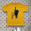 Cocteau Twins Black Cat Graphic T-Shirt Yellow Short Sleeve Band Tee Dream Pop