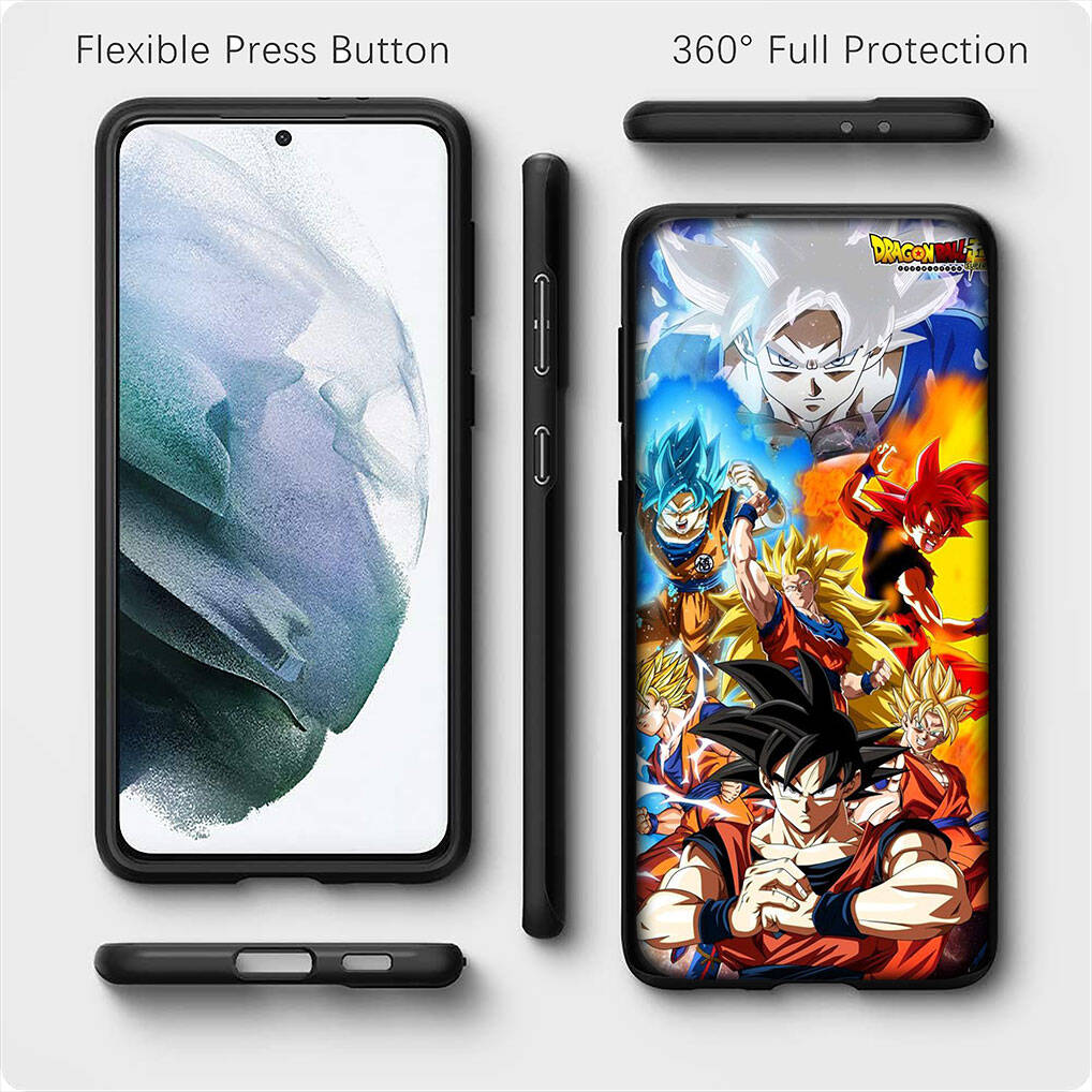 for Samsung Galaxy S25 S24 S23 S22 Ultra FE Plus A17 A37 A57 A56 A55 A06 A16 A15 A36 A26 A35 A05 A25 A54 A34 Phone Case Comics Dragon Ball Goku Cover