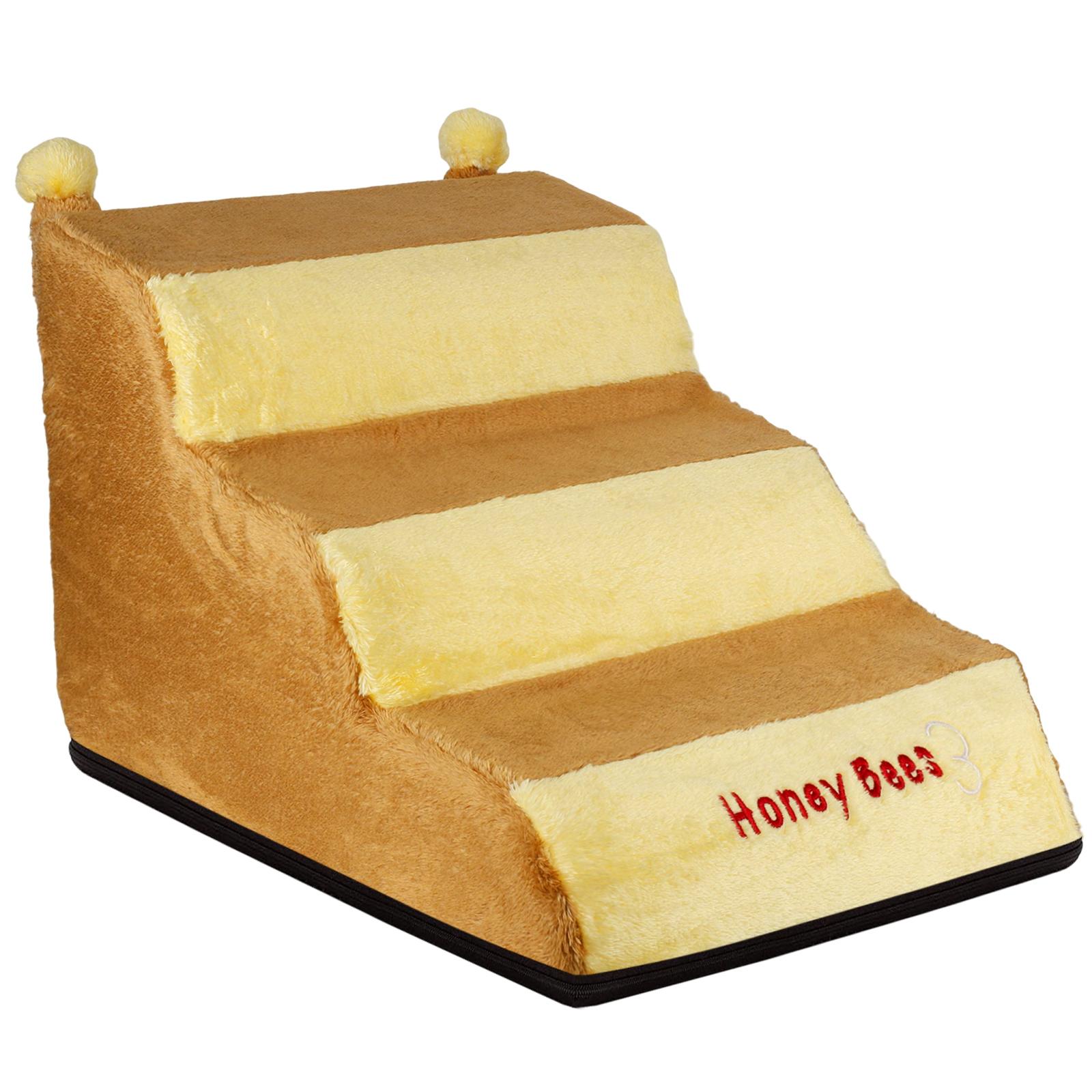 

Stairs for Dog Pet Ramp Beside The Sofa Bed Ladder with Removable Cover Sponge Cat Puppys Joint Protecting Safety Stairs
