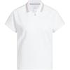 Loose Fit Short Sleeve Polo Shirt Women Tops White JF0686