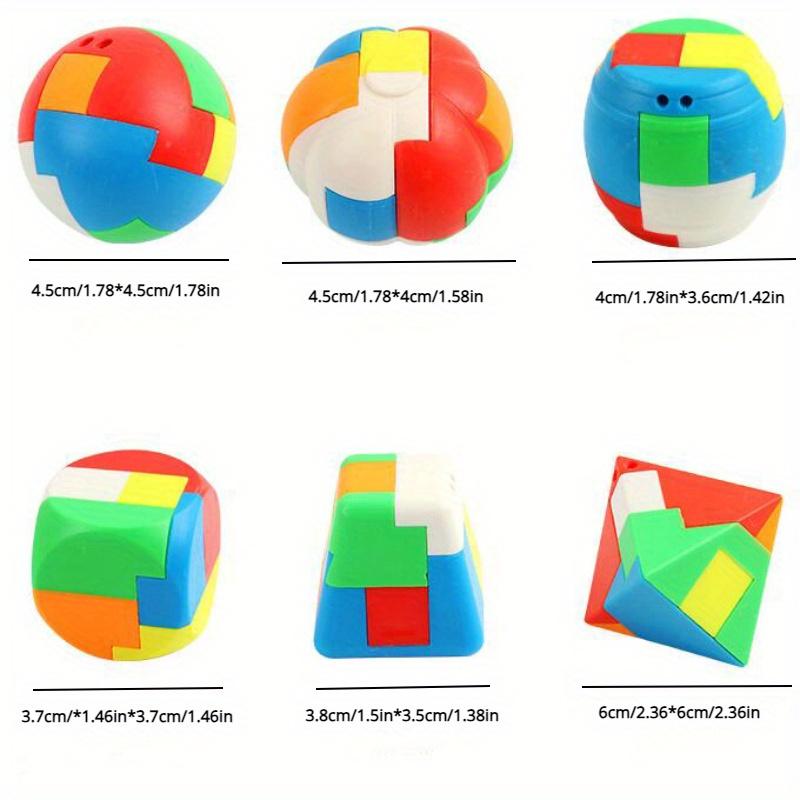 10Pcs Magic Balls Cube Puzzle Maze Birthday Party Favors Student Back To School Gifts Puzzle Luban Lock Random Style