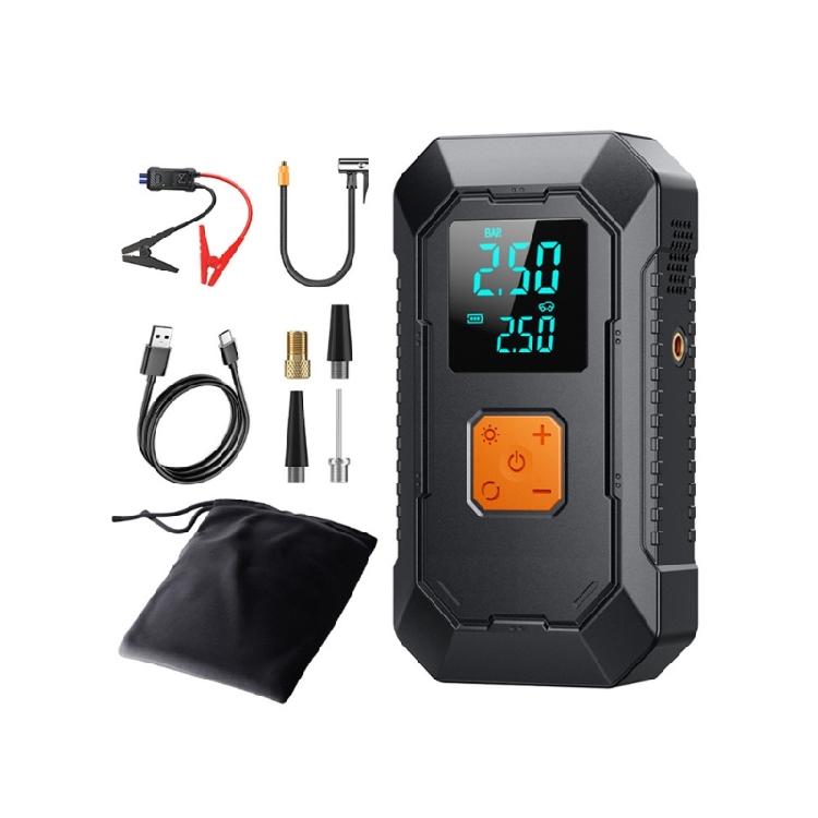 

Cordless Tire Inflator Air Compressor With LED Work Light For Vehicles Balls Mobile Power Adapter USB C Fast Charging