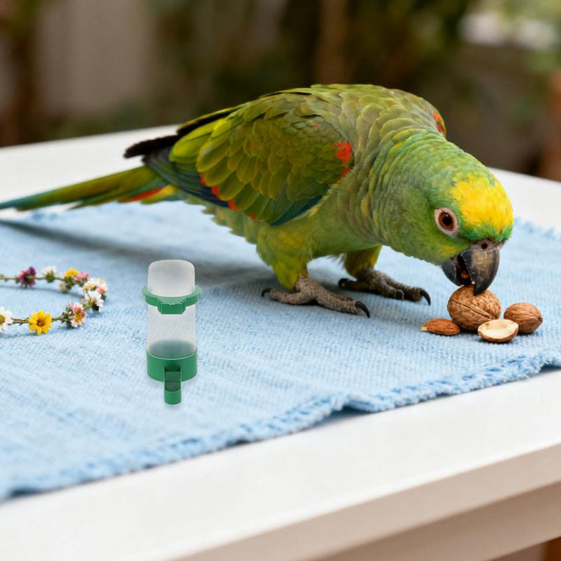 16Pcs Automatic Bird Water Dispenser Cups 60Ml Plastic Spillproof Drinkers for Cage Clean Water Supply Parrot Small Bird Feeder