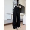 Women's High Waist Drawstring Wide Leg Sweatpants Casual Loose Trousers with Pockets