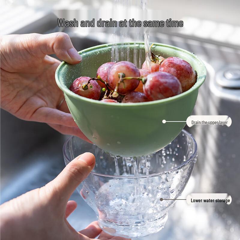 

Cute 2-in-1 Fruit & Vegetable Drain Basket
