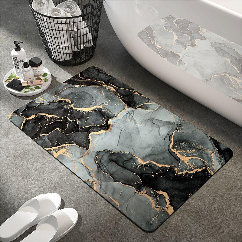Bathroom Non-Slip Mat Soft Diatom Mud Absorbent Floor Mat Door Mat Carpet Bathroom Toilet Household Quick-Drying Floor Mat
