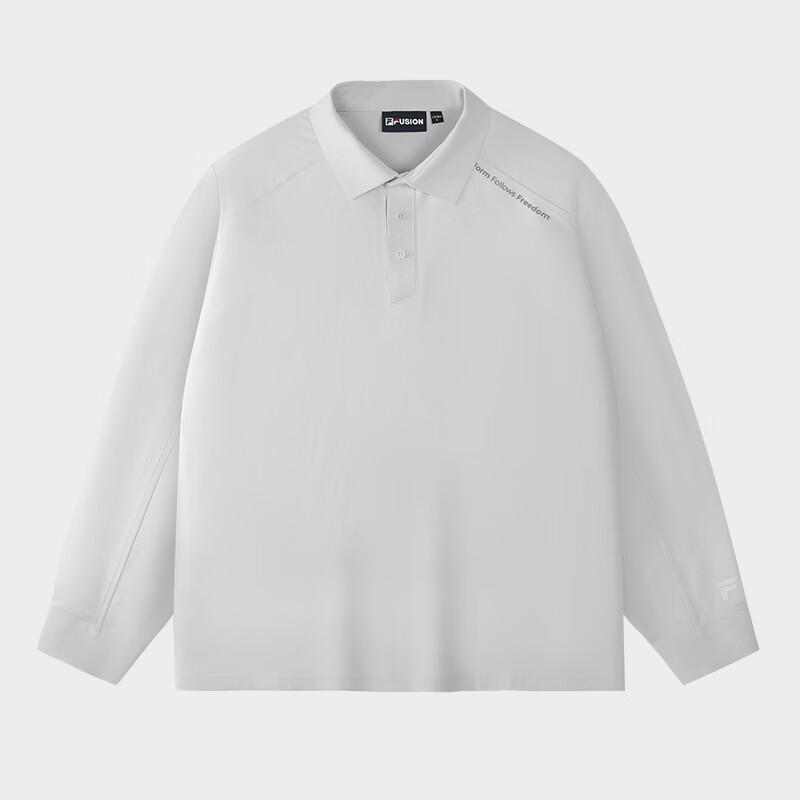 

FILA FUSION Men s Knitted Long Sleeve Polo Shirt L
