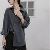 Women's 2025 Retro-Style Loose Long Sleeve Layered Shirt - Cool and Casual Autumn Wear