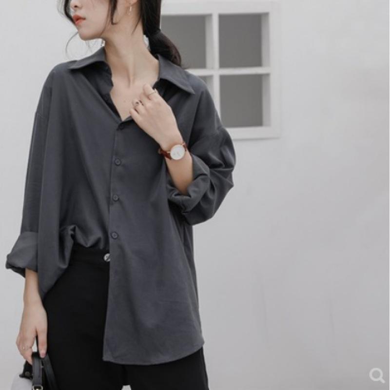 Women's 2025 Retro-Style Loose Long Sleeve Layered Shirt - Cool and Casual Autumn Wear