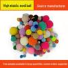 Colorful Polyester High Elasticity Pom-Poms: Large & Small Plush Fur Balls for DIY Toys & Accessories