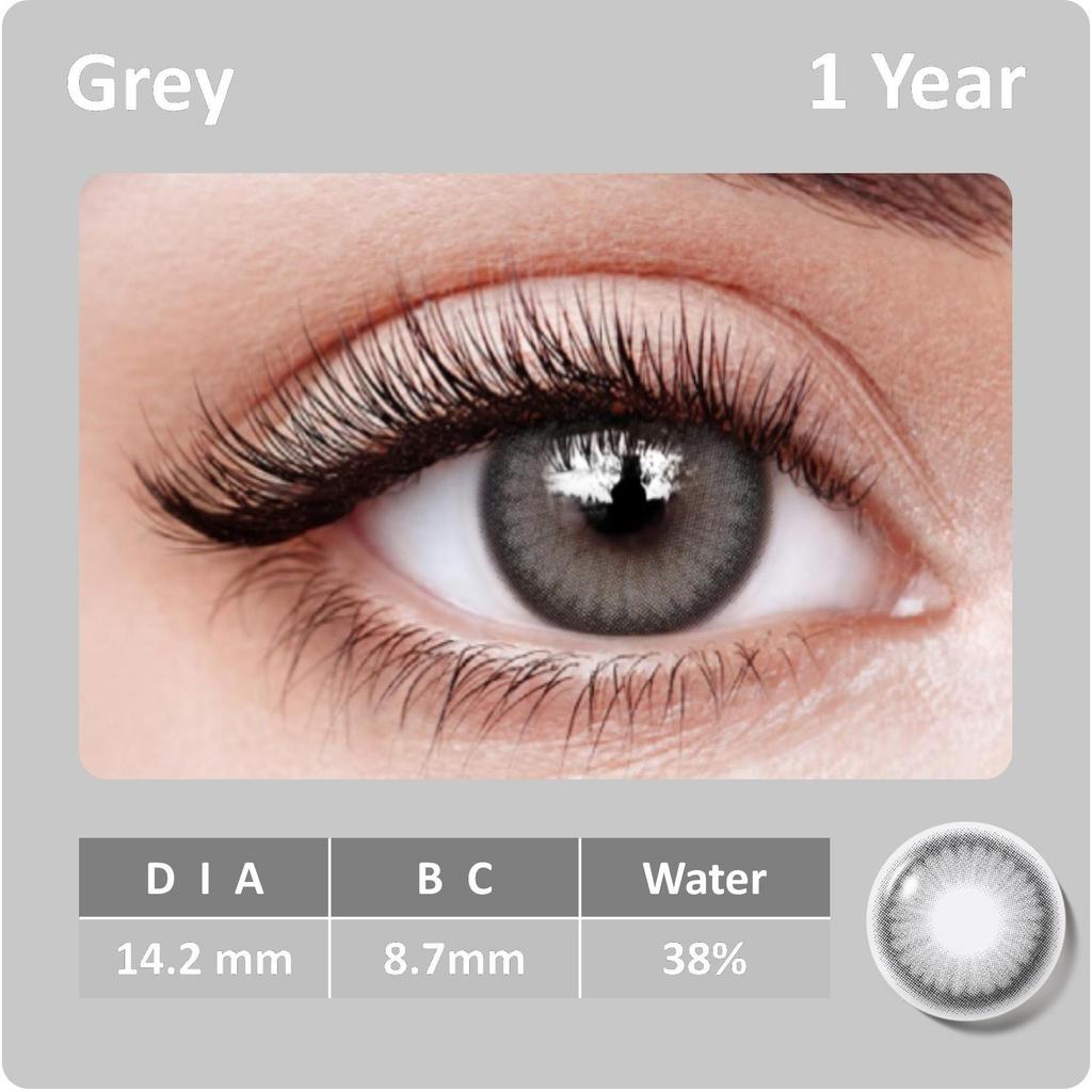 Color Contact Lenses With Soft Colored Lenses 1 Pair 14.2 Mm Natural Color Lenses for Vision Eye Lens