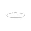 Silver Pave Bar 925 Silver Bracelet B062-02H