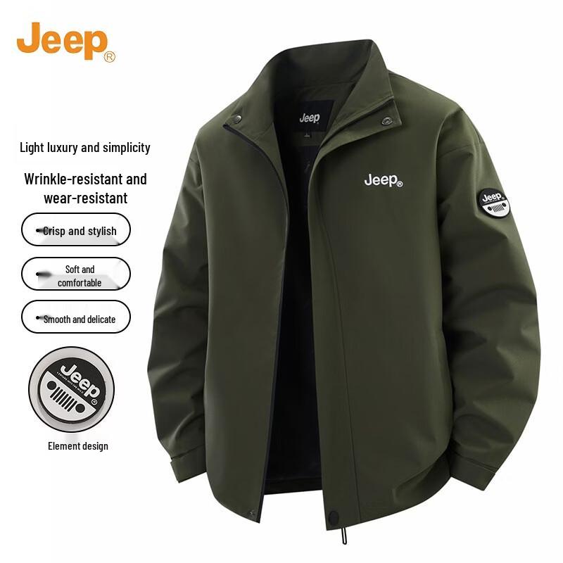 JEEP Men s Stand-Collar Casual Jacket 2XL