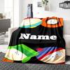 Custom Name "Superhero Friends Adventure" blanket for Couch & Bed, Plush Cozy Fuzzy Blanket Super Soft & Warm Blankets for Fall and Winter. 0908155