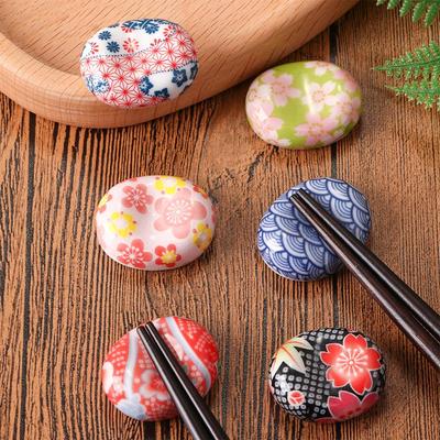 Cute Japanese Ceramic Decorative Chopsticks Holder Rack Spoon Fork Rest 6 Styles