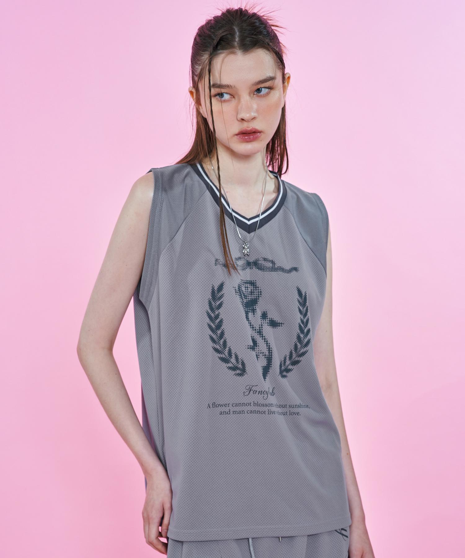 Fancy Club [Nf] Tricot Sleeveless Tee (Gray)_F23Qb229 Gray/One