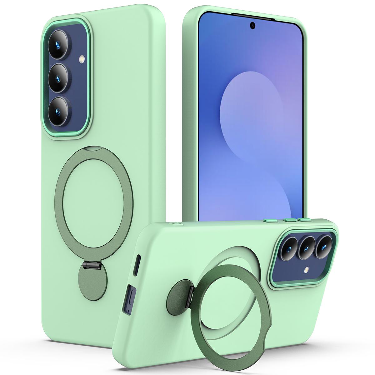 For Samsung Galaxy S26 Pro/Galaxy S26 Magnetic Case Rotating Ring Kickstand TPU + PC Back Cover