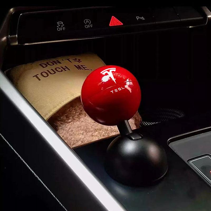 1Pcs Car Logo Push Start Button Lever Creative Protective Cover For Tesla Model 3 Model S Model X Model Y Roadster Performance