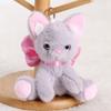 Kitten Plush Bowknot Keychain: Cute Cat Doll Charm for Girls' Bags
