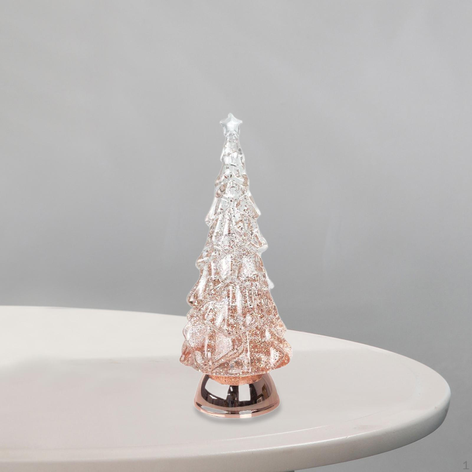 

Искусственная новогодняя елка со светодиодными лампами для домашнего декора, светящийся настольный ночник для розовый