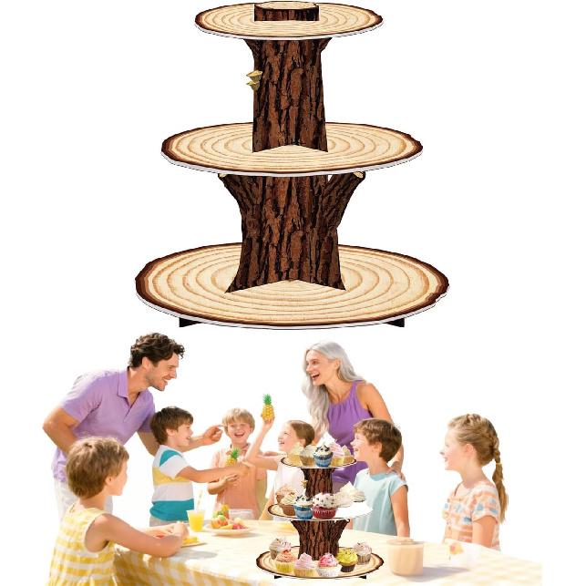 3 Tier Butterfly Cupcake Stand,Suitable for Butterfly Themes – Easy to Assemble& Reble(1Butterfly)