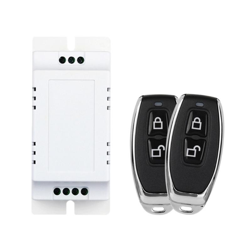 85-250V Learning Control Relays Switches 433MHz 2 Channel Remote Relays Transmitters and Receiver Easy to Use